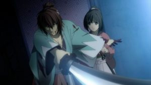 Okita_protecting_Chizuru