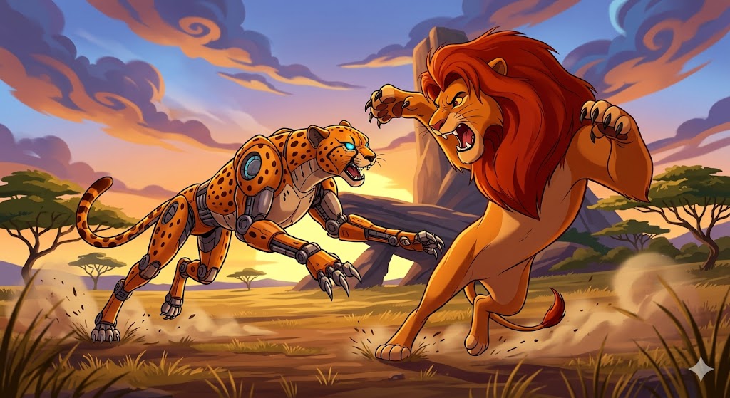 cheetor vs simba battle