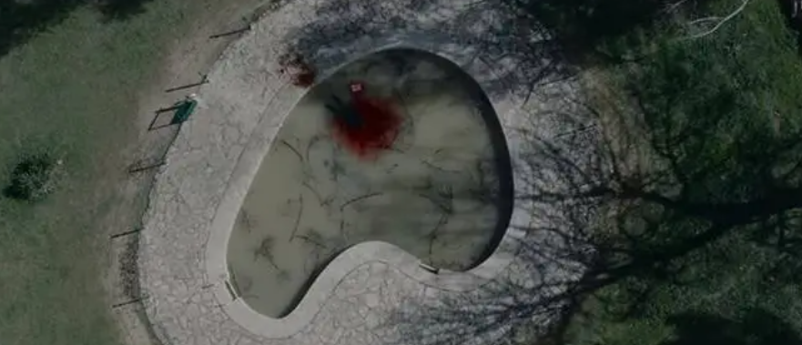 blood in lake