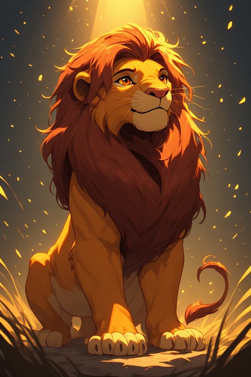 simba glowing